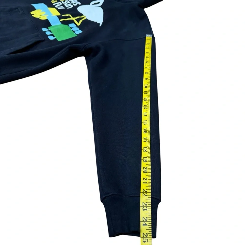 Nahmias Hoodie Days Of Sun & Fun Men’s Size M Black Thick Cotton Streetwear - Picture 13 of 13